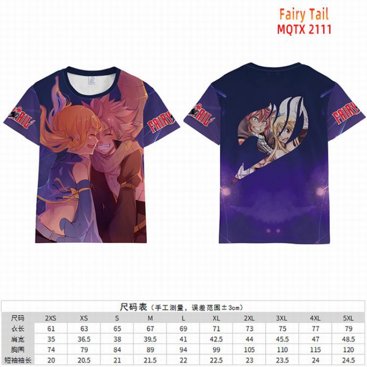 Fairy tail Full color short sleeve t-shirt 10 sizes from 2XS to 5XL MQTX-2111