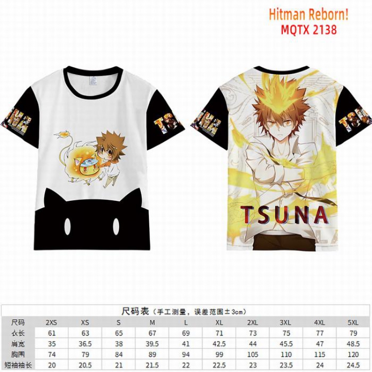 HITMAN REBORN Full color short sleeve t-shirt 10 sizes from 2XS to 5XL MQTX-2138