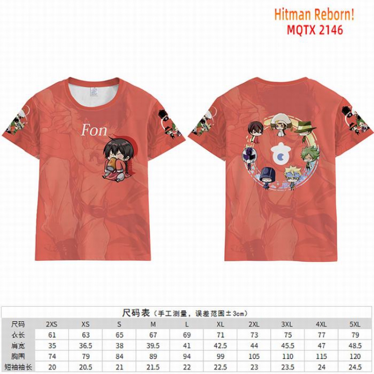 HITMAN REBORN Full color short sleeve t-shirt 10 sizes from 2XS to 5XL MQTX-2146