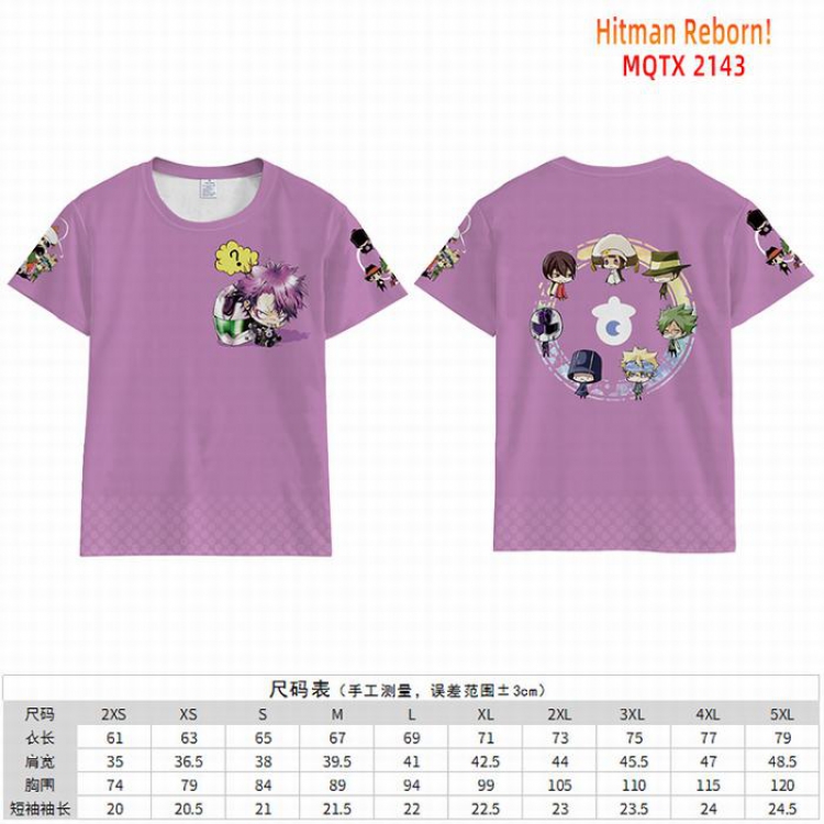 HITMAN REBORN Full color short sleeve t-shirt 10 sizes from 2XS to 5XL MQTX-2143