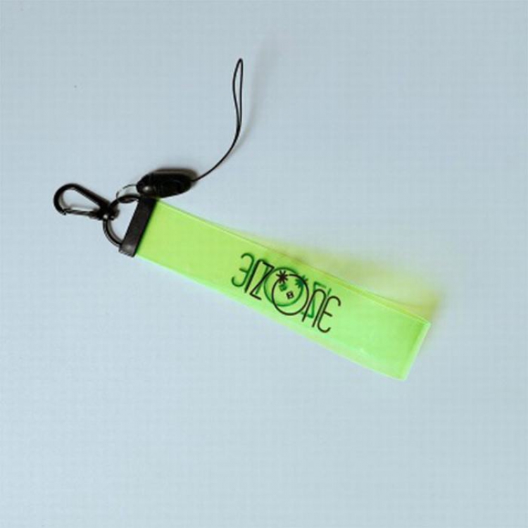 IZONE Fluorescent green Mobile phone rope lanyard around the same paragraph 18CM 10G  price for 5 pcs