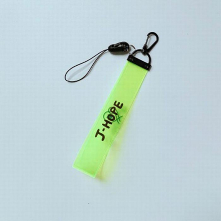 BTS J-HOPE Fluorescent green Mobile phone rope lanyard around the same paragraph 18CM 10G  price for 5 pcs