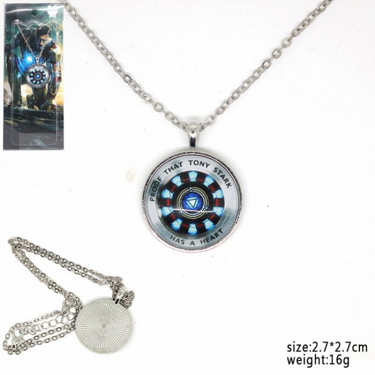 The Avengers Iron Man Necklace 2.7X2.7CM 16G