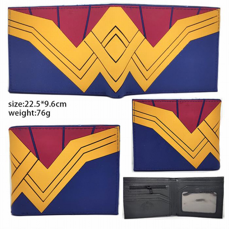 Wonder Woman Short two fold silicone wallet