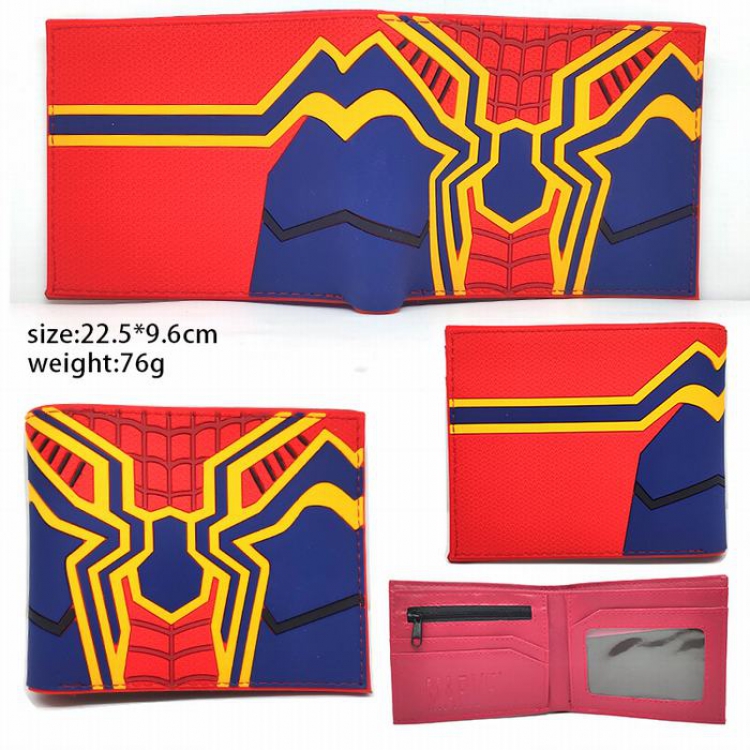 Spiderman Short two fold silicone wallet