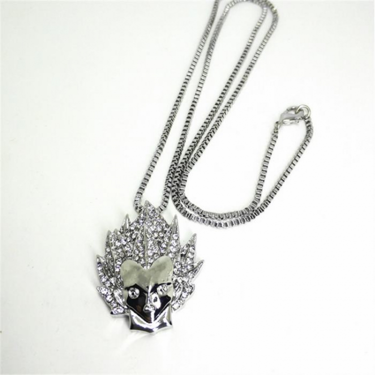 Dragon Ball Silver and diamond pendant necklace Bagged 20G Pendant size 4.5CM Chain size 65CM  price for 5 pcs