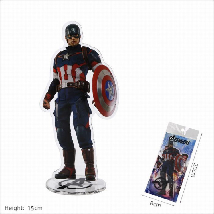 The Avengers Captain America Acrylic standing sign decoration 15CM