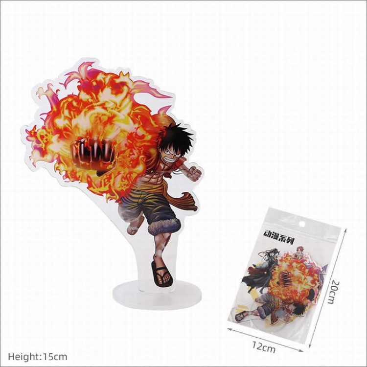 One Piece  Luffy Acrylic standing sign decoration 15CM
