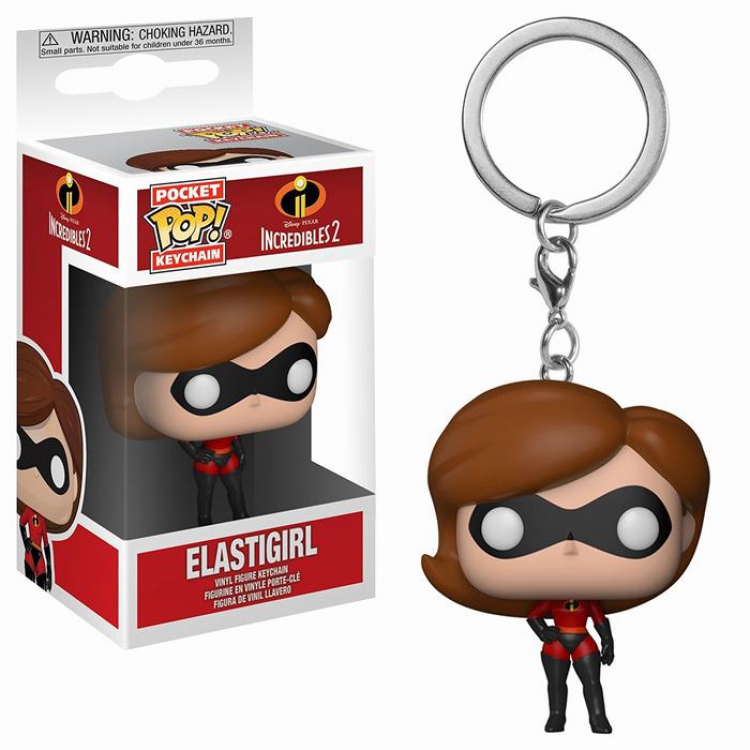 The Incredibles Funko POP Super mother Doll small hand key ring pendant