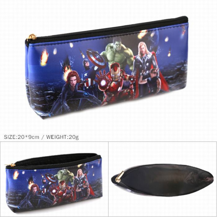 The Avengers  Zipper PU pencil case Pencil Bag 20X9CM 20G