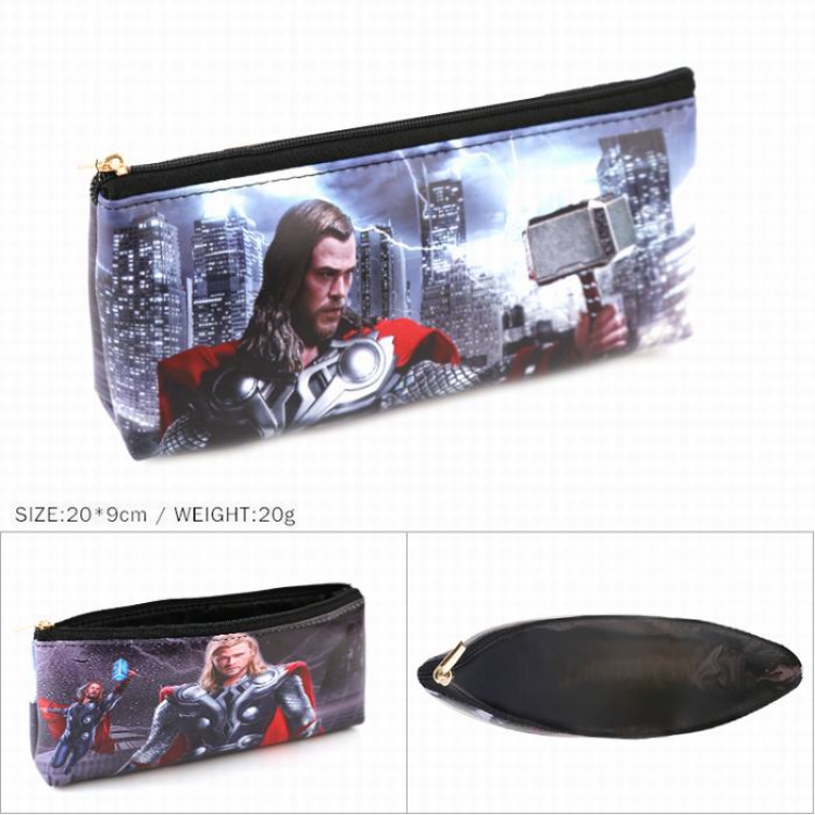 The Avengers Thor Zipper PU pencil case Pencil Bag 20X9CM 20G