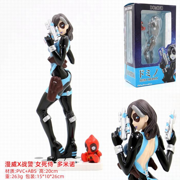 Deadpool Domino Sexy beautiful girl Boxed Figure Decoration Model 21CM 263G