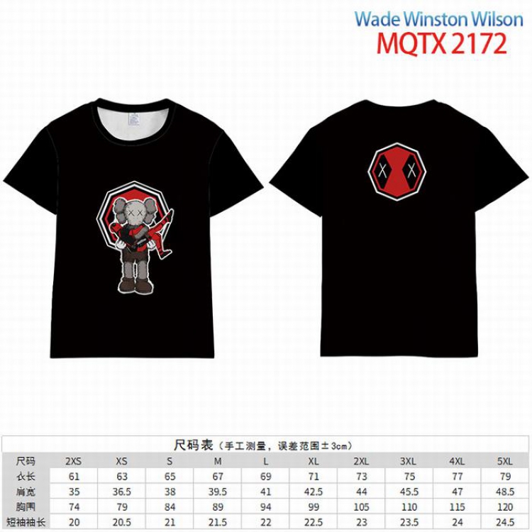 Deadpool  Full color short sleeve t-shirt 10 sizes from 2XS to 5XL MQTX-2172