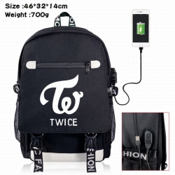 TWICE Canvas Data line Backpac...