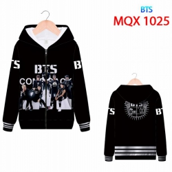 BTS Full color zipper hooded P...