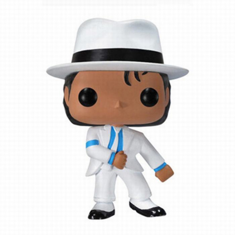 FUNKO POP 24 Michael Jackson White suit Boxed Figure Decoration Model 10CM 0.17KG