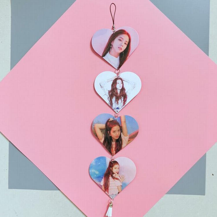 Blackpink Around the star combination JISOO Double-sided photo 12X10.8CM 13G price for 5 pcs