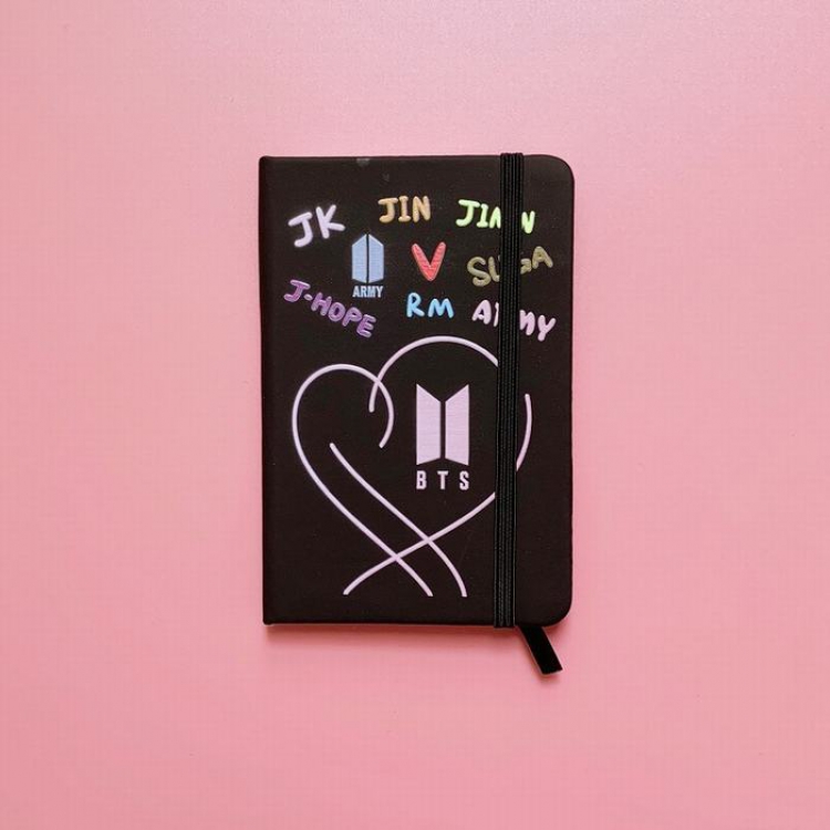 BTS The same paragraph around the star Love sign Notebook notepad 9X14CM 105G price for 5 pcs