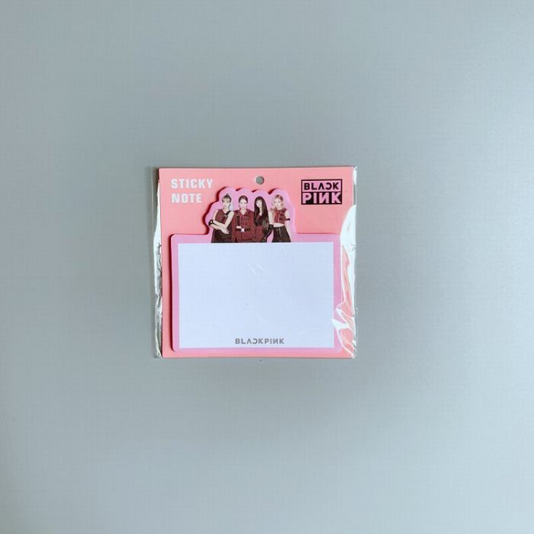 BLACKPINK The same paragraph around the star character Post-it notes 11X11CM 15G Transparent OPP bag price for 5 pcs