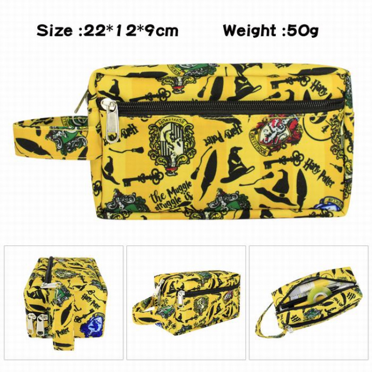 Harry Potter-2 Full color waterproof canvas multi-function large capacity pencil case cosmetic bag