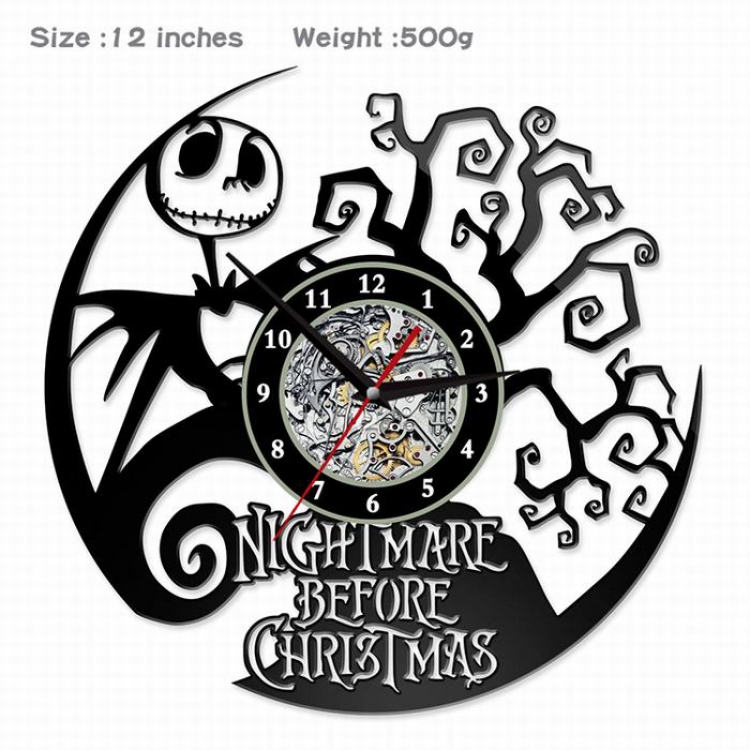 The Nightmare Before-2  Creative painting wall clocks and clocks PVC material No battery