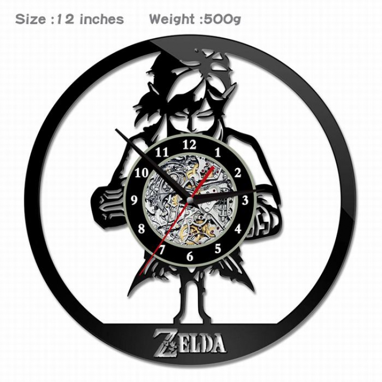 The Legend of Zelda-14  Creative painting wall clocks and clocks PVC material No battery