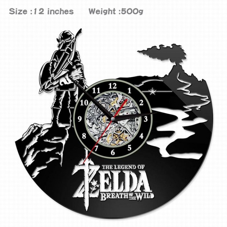 The Legend of Zelda-5  Creative painting wall clocks and clocks PVC material No battery