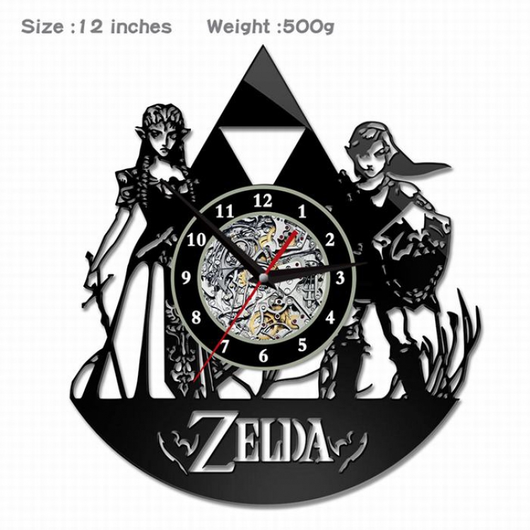 The Legend of Zelda-7  Creative painting wall clocks and clocks PVC material No battery