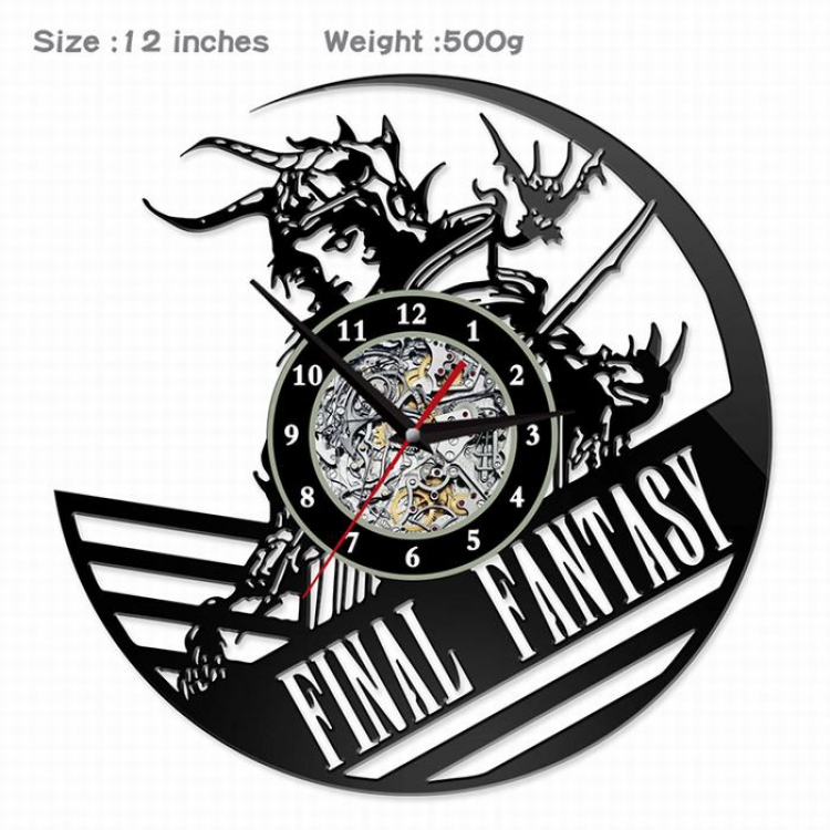 Final Fantasy-01  Creative painting wall clocks and clocks PVC material No battery