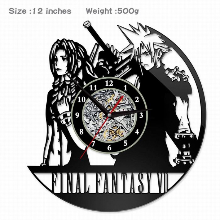 Final Fantasy-03  Creative painting wall clocks and clocks PVC material No battery