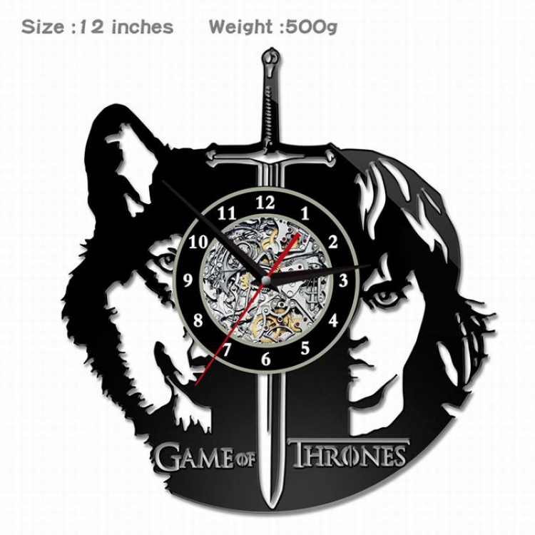 Game Of Thrones Creative painting wall clocks and clocks PVC material No battery