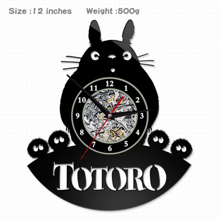 TOTORO -2  Creative painting wall clocks and clocks PVC material No battery