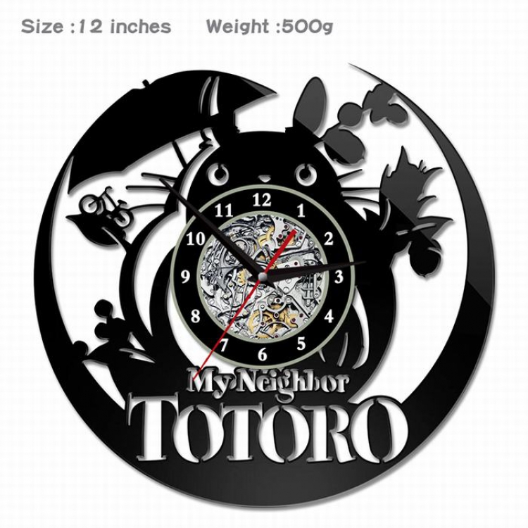 TOTORO -8  Creative painting wall clocks and clocks PVC material No battery