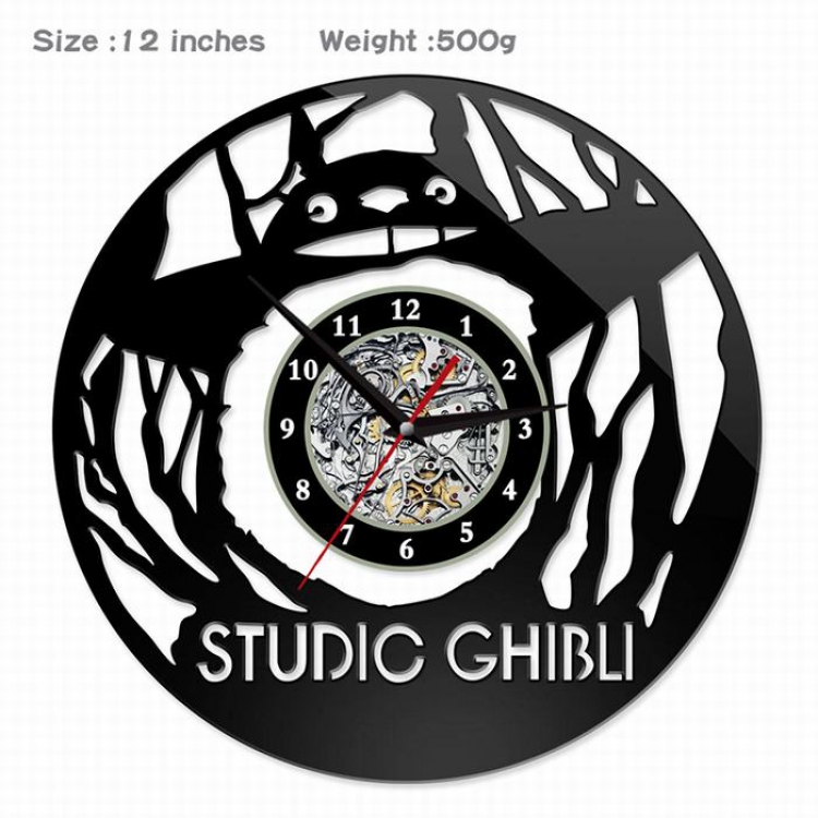 TOTORO -7  Creative painting wall clocks and clocks PVC material No battery