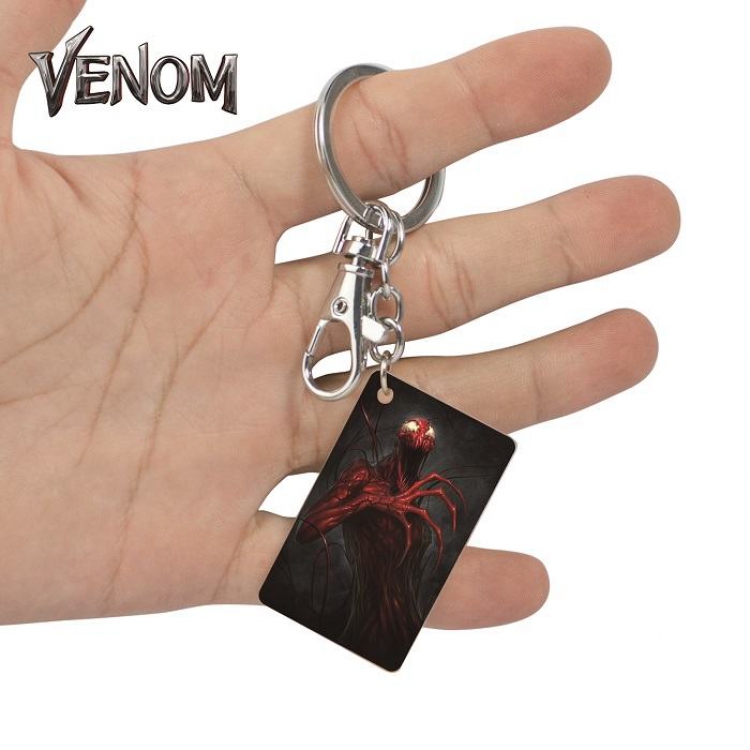 Venom-16  Anime Acrylic Color Map Keychain Pendant