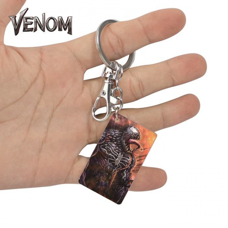 Venom-22 Anime Acrylic Color Map Keychain Pendant