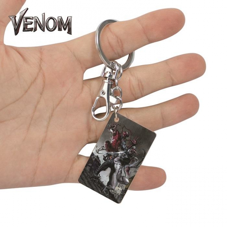 Venom-34 Anime Acrylic Color Map Keychain Pendant