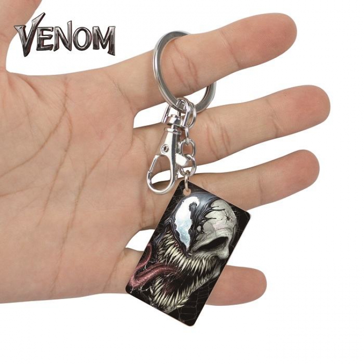 Venom-8 Anime Acrylic Color Map Keychain Pendant