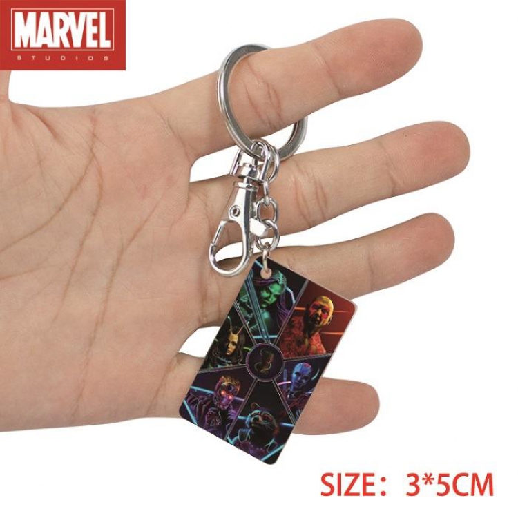 The avengers allianc-14 Anime Acrylic Color Map Keychain Pendant