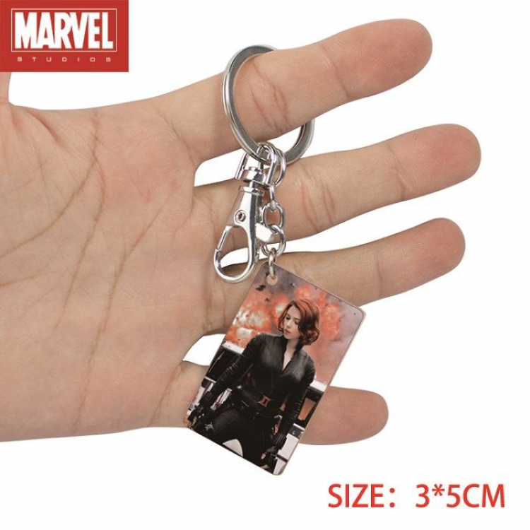 The avengers allianc-18 Anime Acrylic Color Map Keychain Pendant