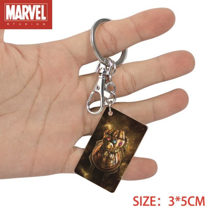 The avengers allianc-19 Anime Acrylic Color Map Keychain Pendant