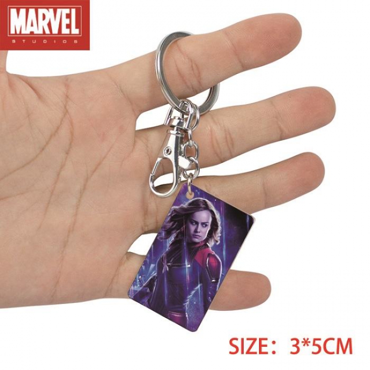 The avengers allianc-6 Anime Acrylic Color Map Keychain Pendant