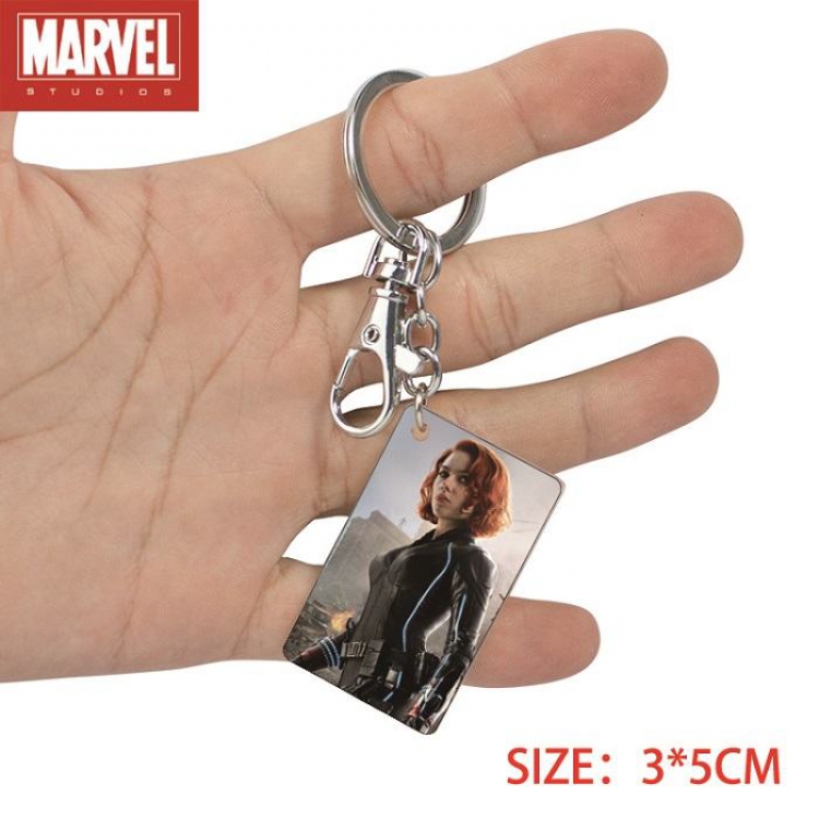 The avengers allianc-8 Anime Acrylic Color Map Keychain Pendant