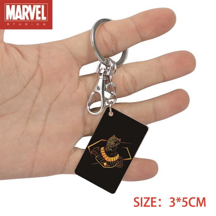 The avengers allianc-9 Anime Acrylic Color Map Keychain Pendant