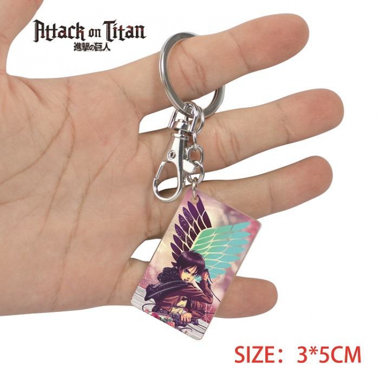 Shingeki no Kyojin-1 Anime Acrylic Color Map Keychain Pendant