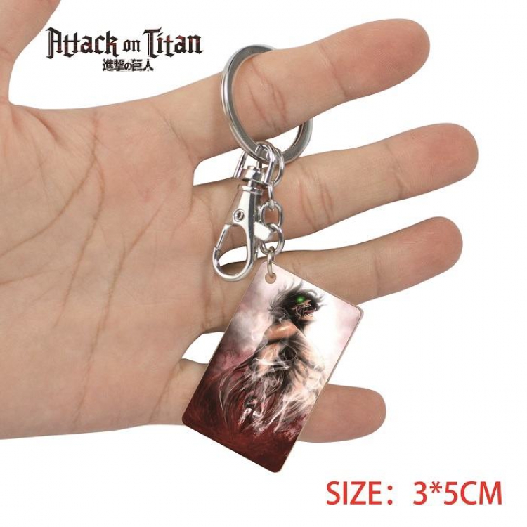 Shingeki no Kyojin-15 Anime Acrylic Color Map Keychain Pendant