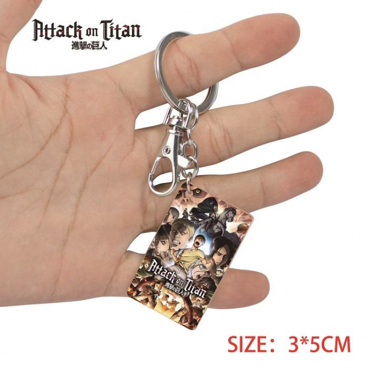 Shingeki no Kyojin-19 Anime Acrylic Color Map Keychain Pendant