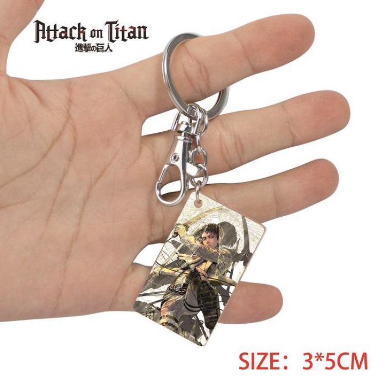 Shingeki no Kyojin-20 Anime Acrylic Color Map Keychain Pendant