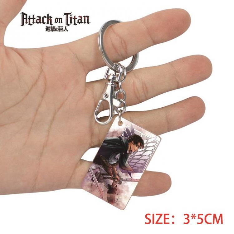 Shingeki no Kyojin-2 Anime Acrylic Color Map Keychain Pendant