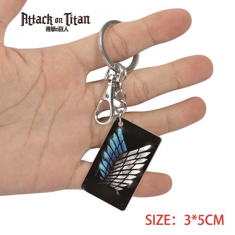 Shingeki no Kyojin- Anime Acrylic Color Map Keychain Pendant